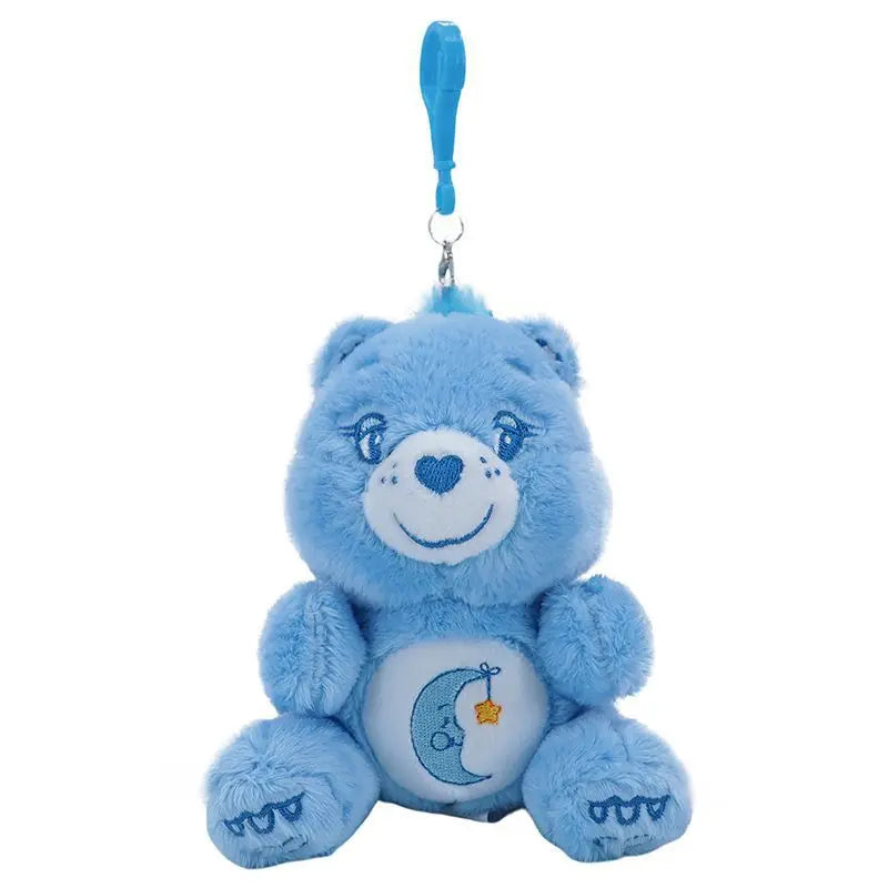 Care Bears 12cm Sitting Pose Plush Cute Bag Pendant Kawaii Stuffed Toy Car Charm Soft Doll Decor Ideal Birthday Holiday Gift