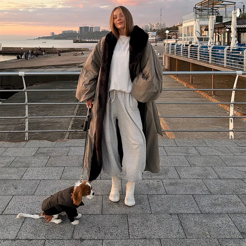 Oversized Trench-style Coats Warm Luxe Casual Effortless Women Jackets Street Autumn Lady Trendy Outerwears