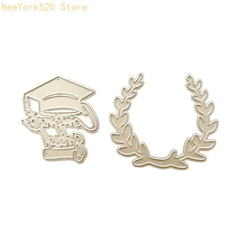 Graduation Metal Cutting Dies DIY Scrapbooking Decorative Embossing Paper Cards N84C
