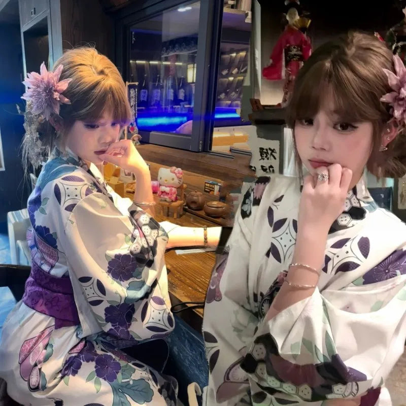 Girl Dress Yukata Women Clothing Fashion Photography Clothes Ethnic Style Stage Japan Kimono Cosplay Performance Costumes