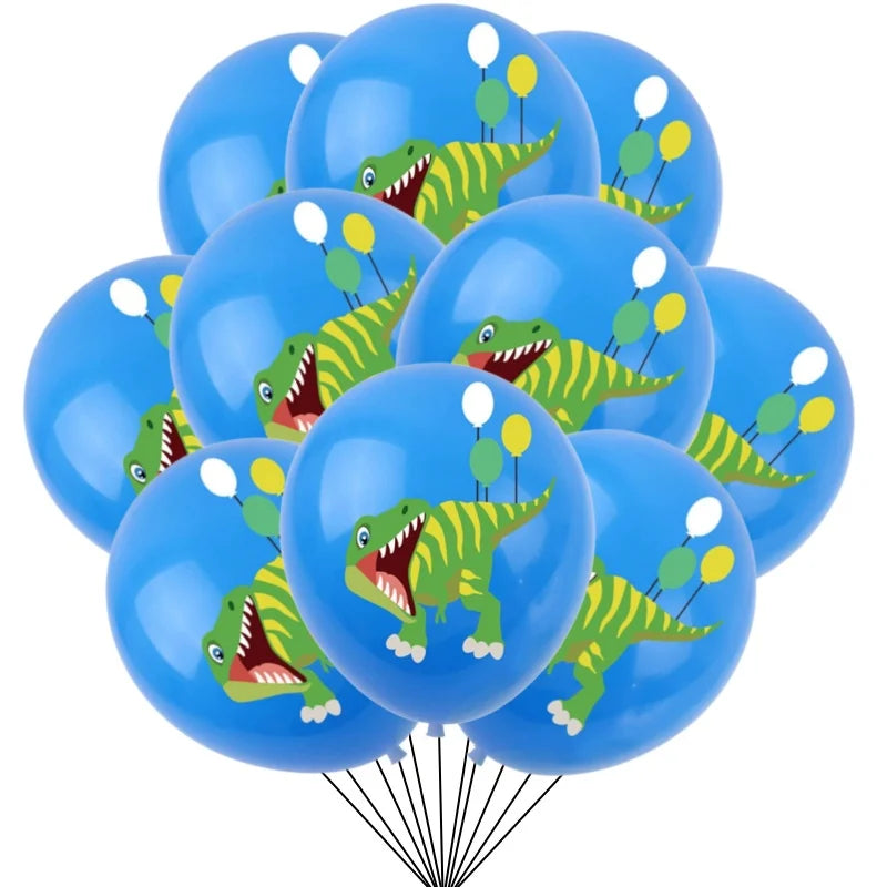 Dinosaur Balloons Happy Birthday Party Decorations Kids Boy Baby Shower Dinosaur Balloons Jungle Safari Birthday Balon Supplies