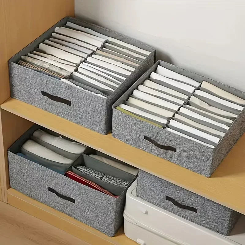 Wardrobe Clothes Storage Organizer Sweater T-Shirt Storage Box Thickened Pants Storage Box Underwear Socks Organizer For Home