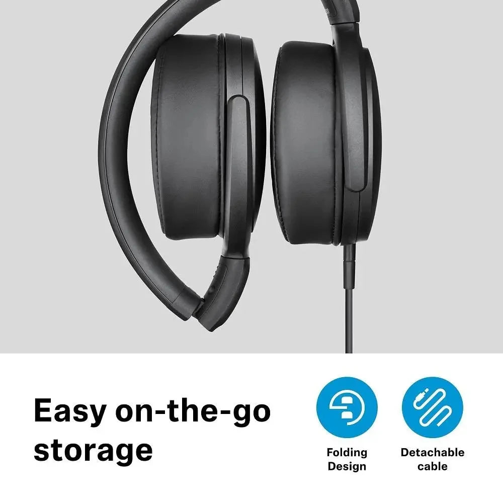 Sennheiser HD400S Headphones Head Mounted Wired with Microphone, Low Bass Noise Reduction, Esports Games Closed Ear Pack