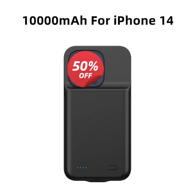 10000mAh Battery Case for Iphone 12 11 13 15 Pro Max Mini Power Bank Charger Cover for IPhone X S Max XR 7 8 6S Plus SE2020 Case