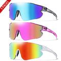 3 Pairs Men Women Sunglasses Outdoor Sports MTB Bike Bicycle Cycling Running Motorcycle Eyewear Big Lens Windproof Shades