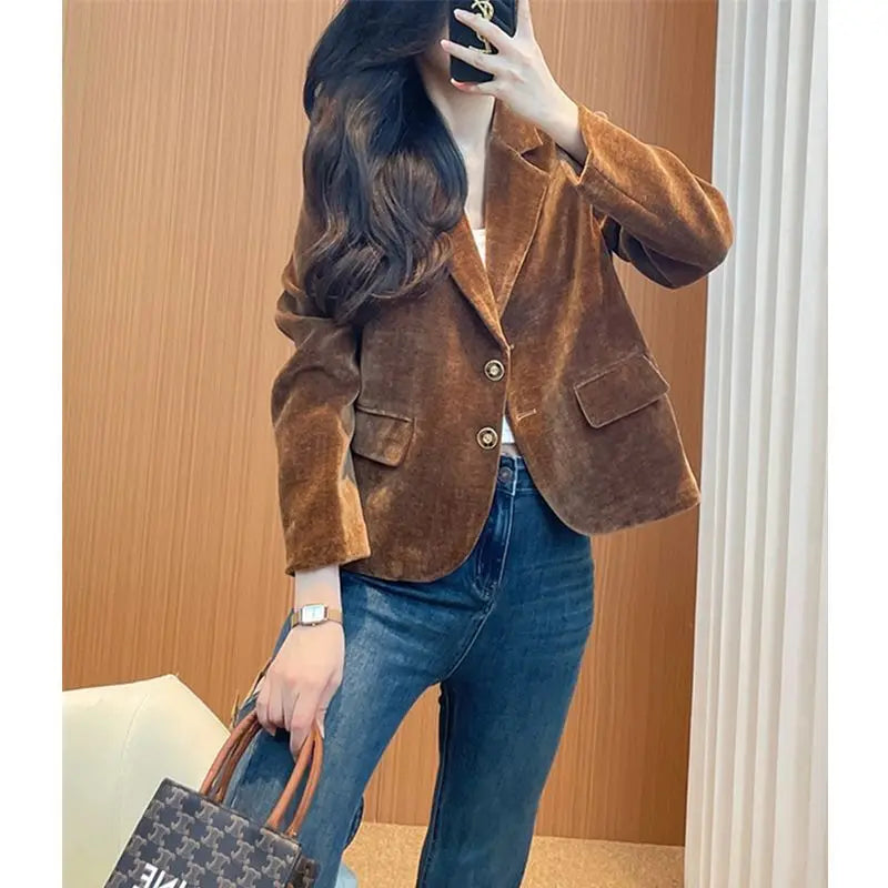 Blazer Women's 2026 Spring and Autumn Slim Top Short Suit