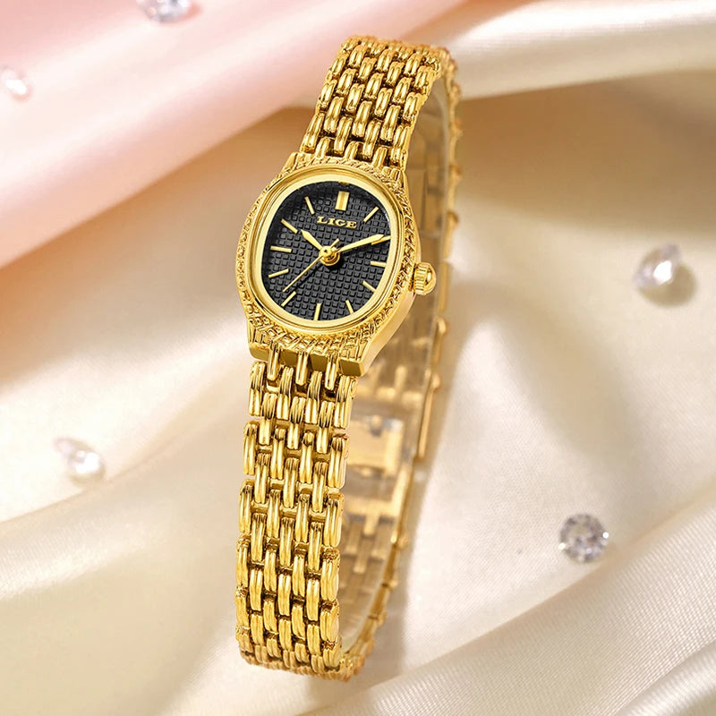 LIGE New Women‘s Quartz Watches Simple Luxury Fashion Elegant Female Wristwatch Waterproof Watch Gift for Girl Relogio Feminino