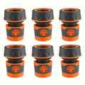 6-Pack Garden Hose Quick Connect Adapters - 3/4" (19mm) Heavy Duty Plastic Fittings for Lawn Care & Gardening Tools