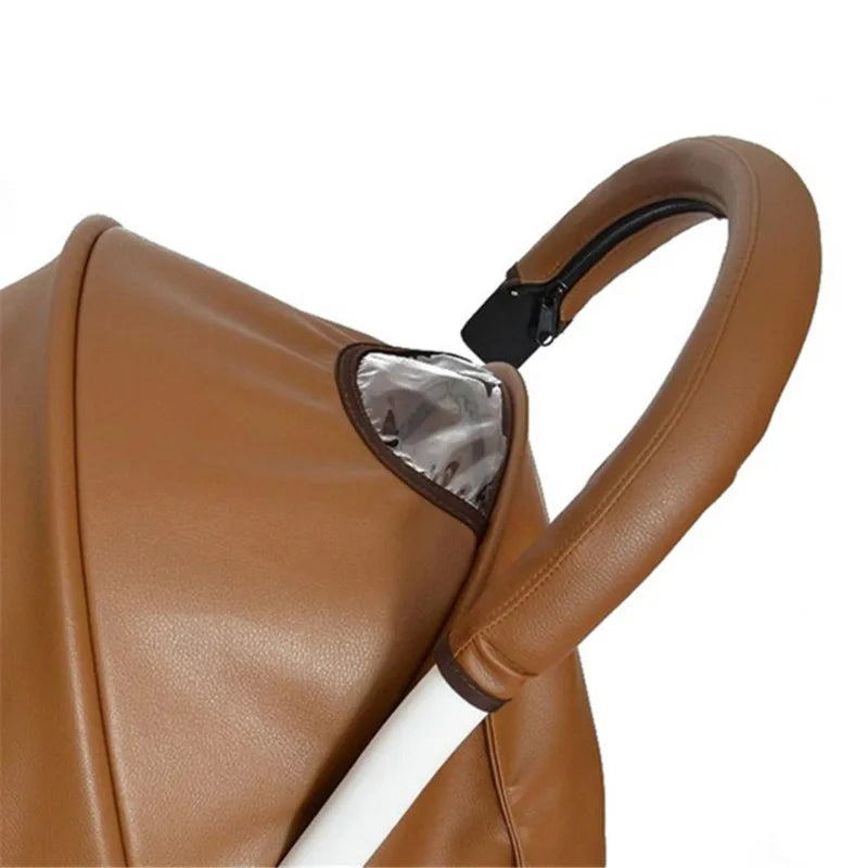 Baby Stroller Accessories Stroller Handle Covers PU Leather Zipper Armrest Case Protective Cover Suitable for Bugaboo Bee Series