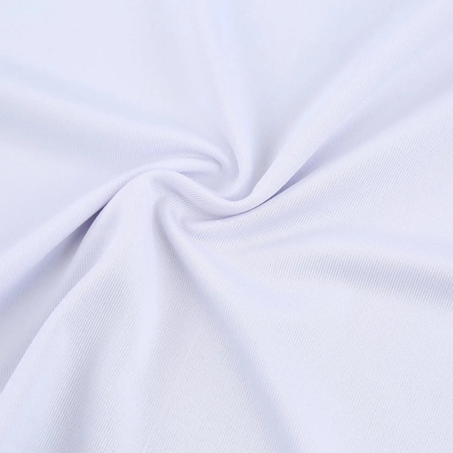 Men ice silk v neck sleeveless tank top made of white soft textured fabric with a subtle ribbed weave.