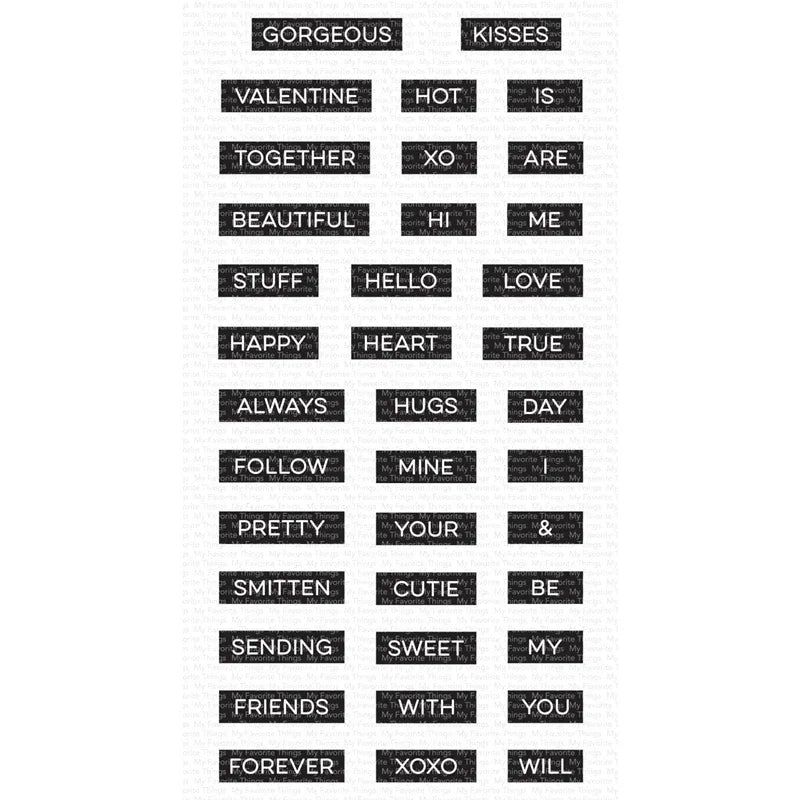 Valentine's Day Label Maker Love Sentiments Clear Stamps and Cutting Dies Scrapbooking for New Paper Making Frames Card