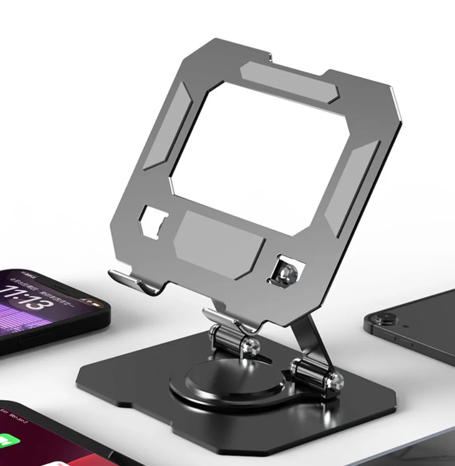 Adjustable Foldable Tablet Holder 360 Degree Rotating Desktop Stand Compatible with 4.7-12 Inch Tablets And Laptops