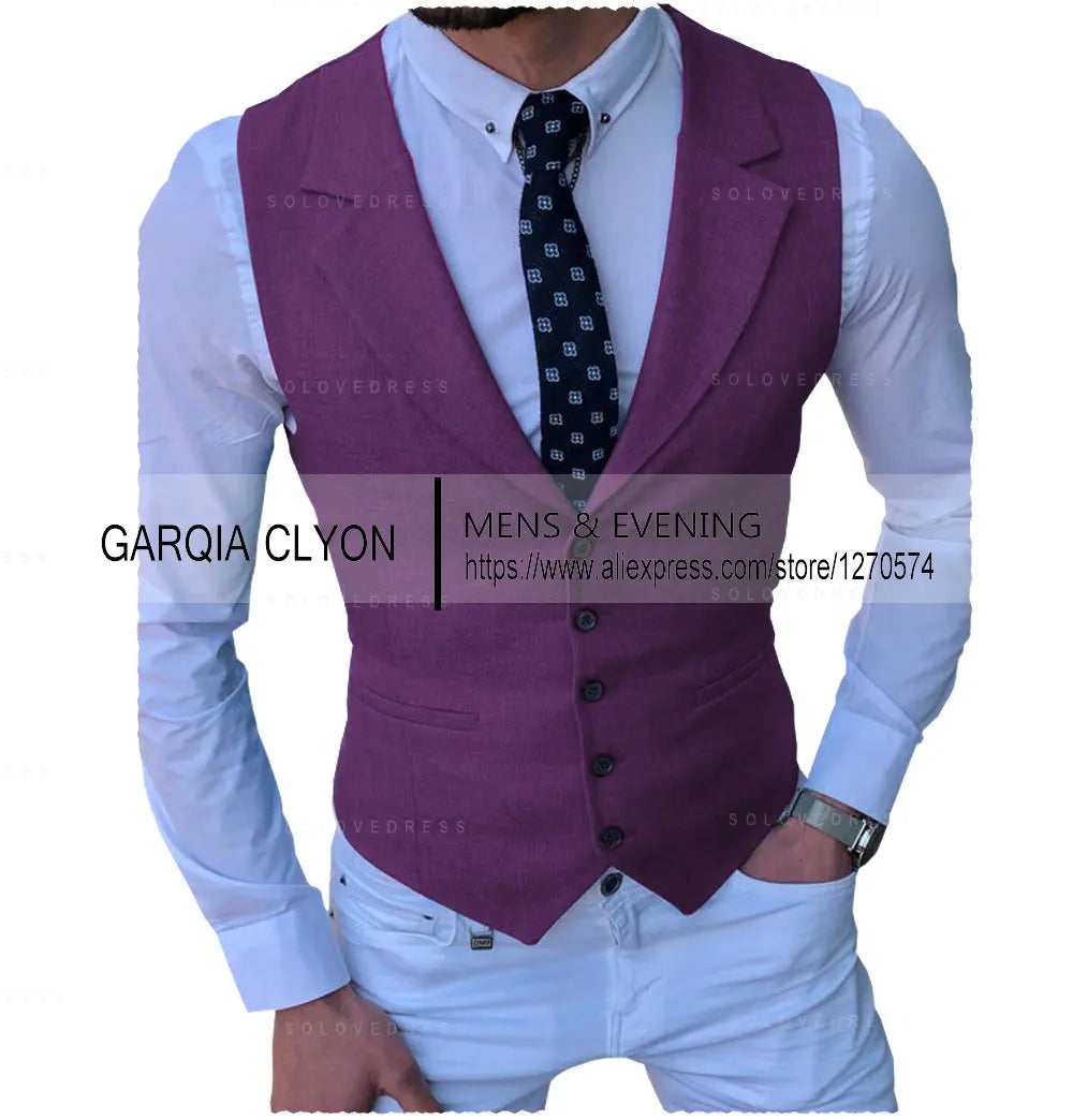 Men's Suits Vest New Arrival Classic Single Breasted Casual  Business Formal Suits Waistcoat For Jacket Groomsmen For Wedding