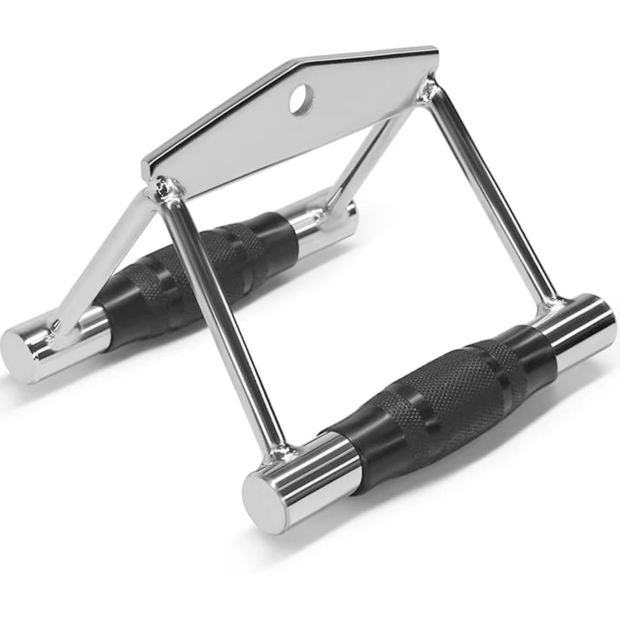 Fitness LAT Pull Down & D-Handle Gym Accessories for Cable Rowing, Weight Lifting, Biceps & Triceps Workout