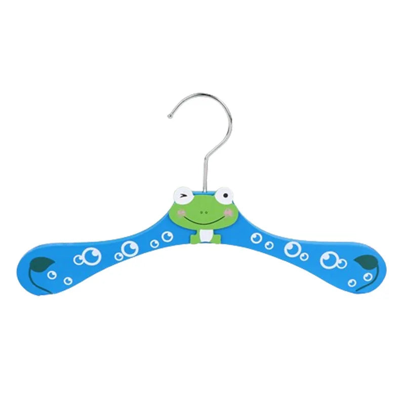 Cartoon Wooden Baby Clothes Hangers,Closet Costume Rack,Mini Kids Toddler Closet Organizer Room Decor for Children Present