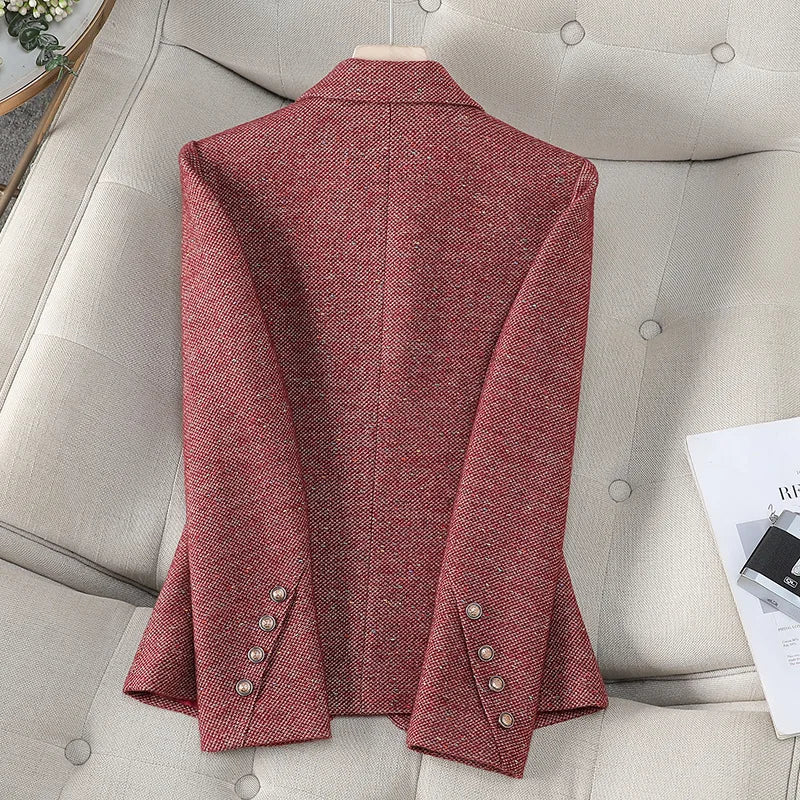 Women Office Blazers Ladies Elegant Long Sleeve Work Blazer Coat Autumn Winter Jacket New Fashion Female Tops Women's Clothing