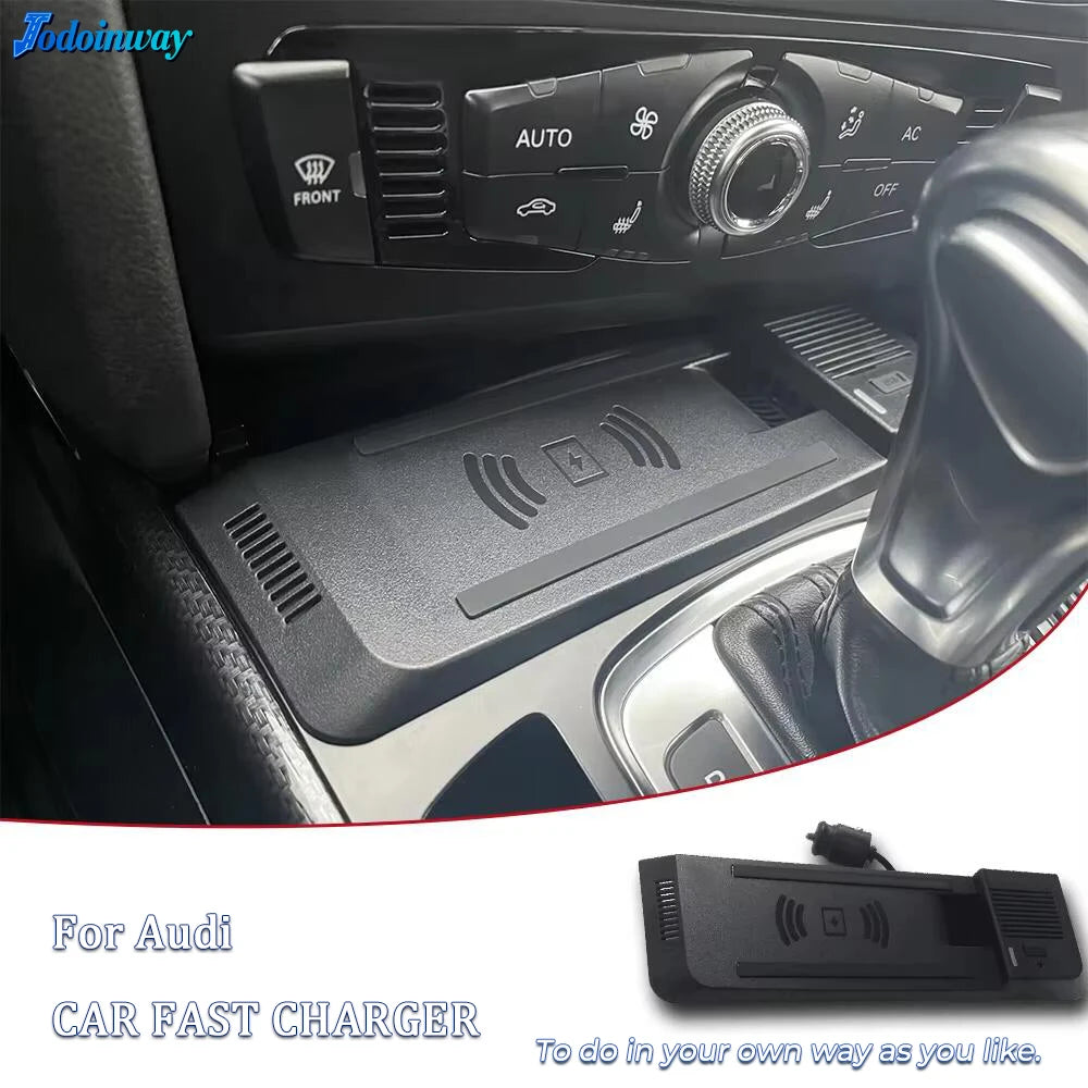 15W Wireless Charger for Audi A4 B8 B9 A4 Allroad A5 S5 RS5 Q5 SQ5 Phone Holder Mount Charging Pad Fast Charge Car Accessories
