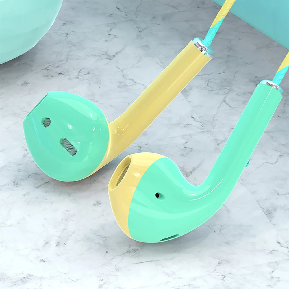 3.5mm Wired Headphones With Bass Earbuds Stereo Earphone Music Sport Gaming Headset With mic For Phone  MP3/MP4