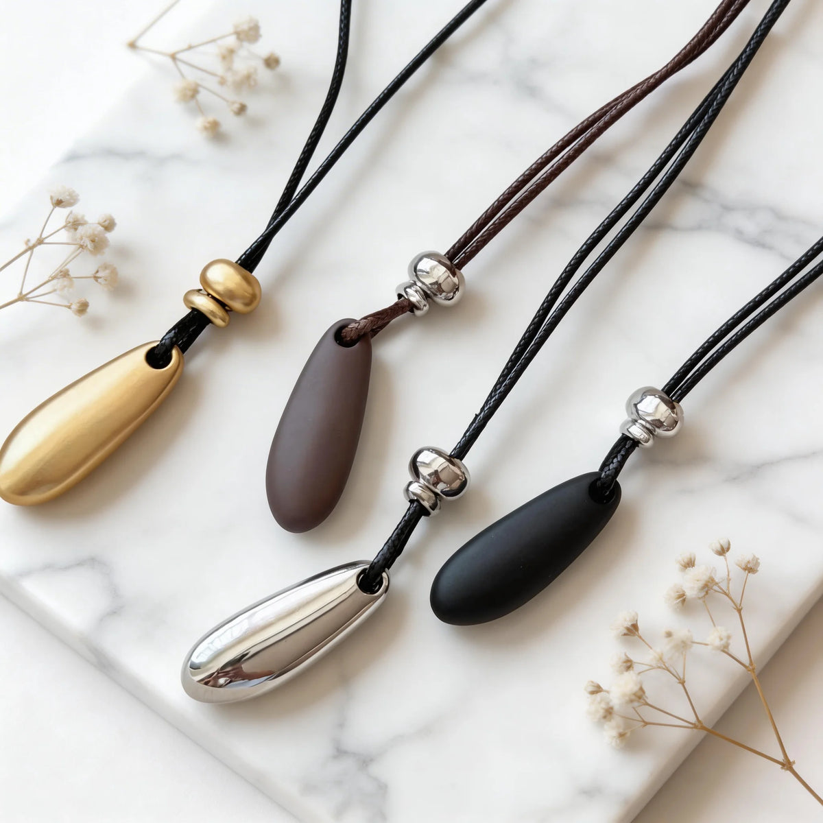 Elegant Long Necklaces For Women Girls, Heavy Metal Water Drop Neck Pendants, Sweater Chain Korean Fashion Jewelry Gifts