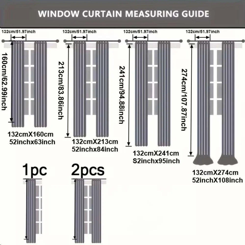 1/2pcs Intricate Pleated Ruffled Curtains, Pure Soft Washable Living Room Decor Drapes,Suitable for Door Curtains,Bedrooms 커튼