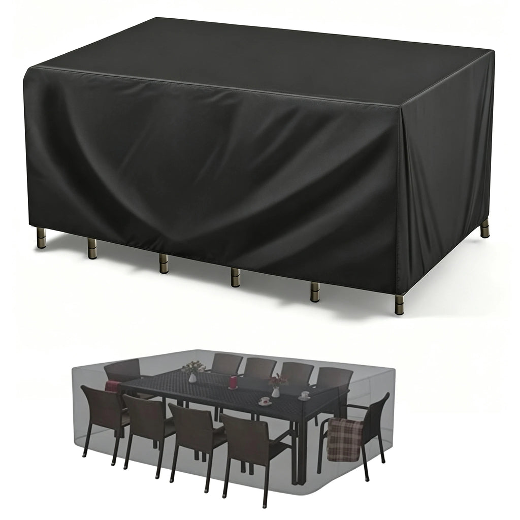 Outdoor Patio and Terrace Furniture Cover, UV-resistant, Suitable for Rectangular Coffee Table Lawn and Patio Set
