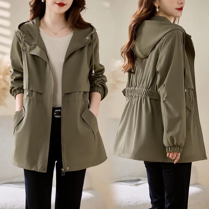 2026 New Fashion Spring Autumn Women's Jacket Long Sleeve Windbreaker Female Casual Basic coat Loose Jacket Outerwear Overcoat