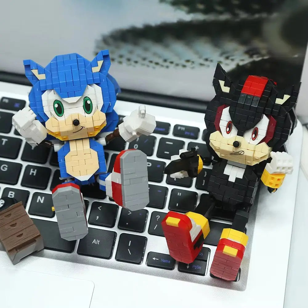 Cartoon Kawaii Building Blocks Particle Desktop Ornaments DIY Assemble Puzzle Toys Halloween Birthday Christmas Gifts