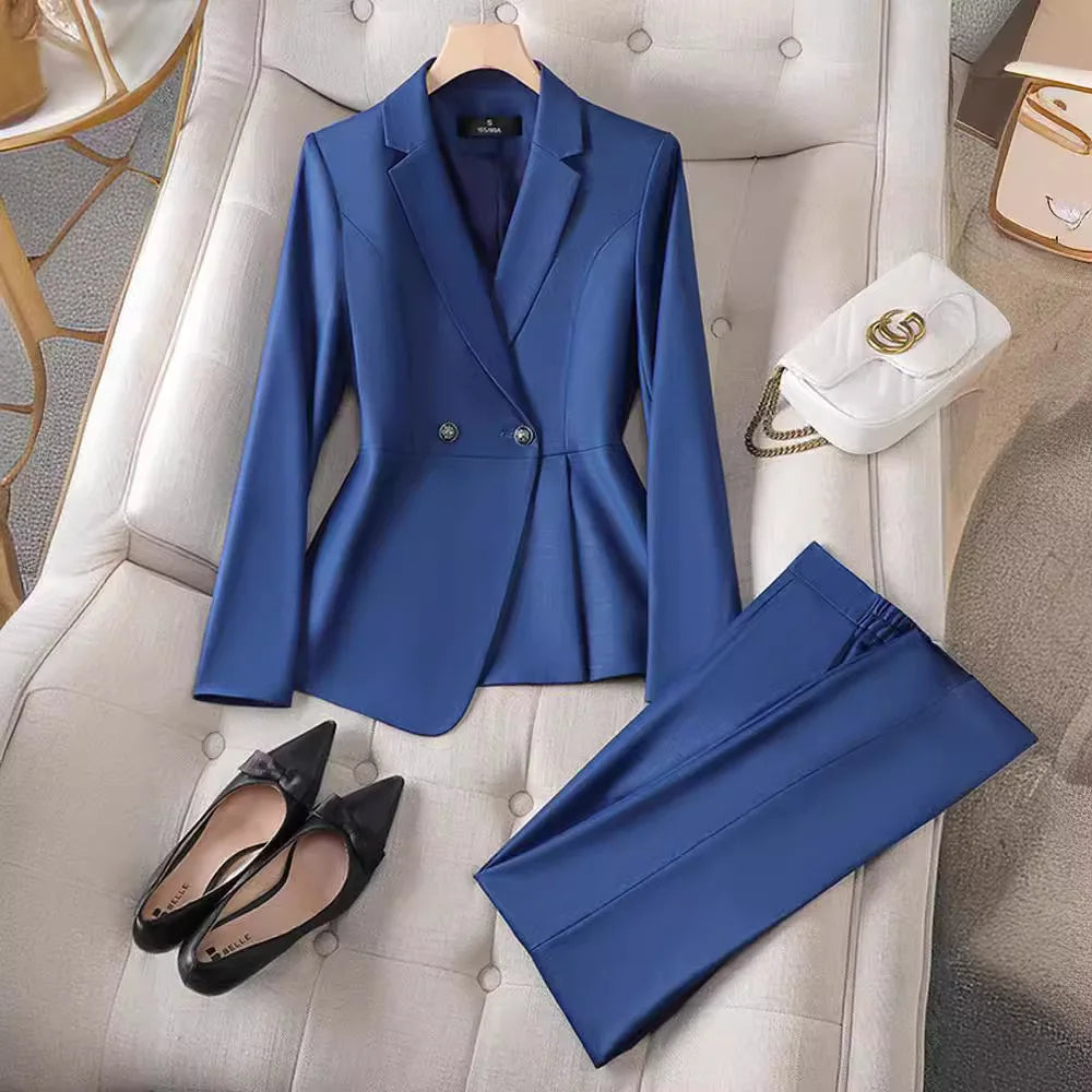 Plus Size Ladies Blazer Jacket Women Temperament Design OL Sense Niche Fashion Career Formal Dress Interview Workwear Suits