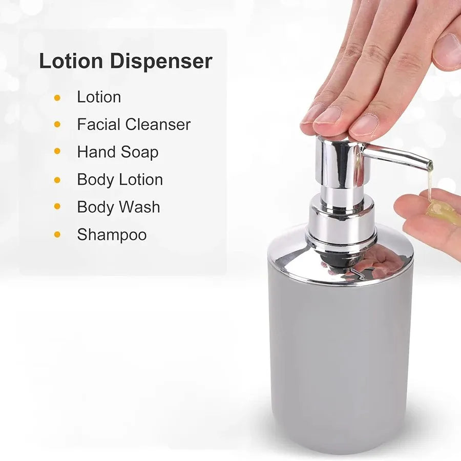 Bathroom Accessory Set,6 Piece Gift Set,Toothbrush Holder,Toothbrush Cup,Soap Dispenser,Soap Dish,Toilet Brush Holder,Trash Can
