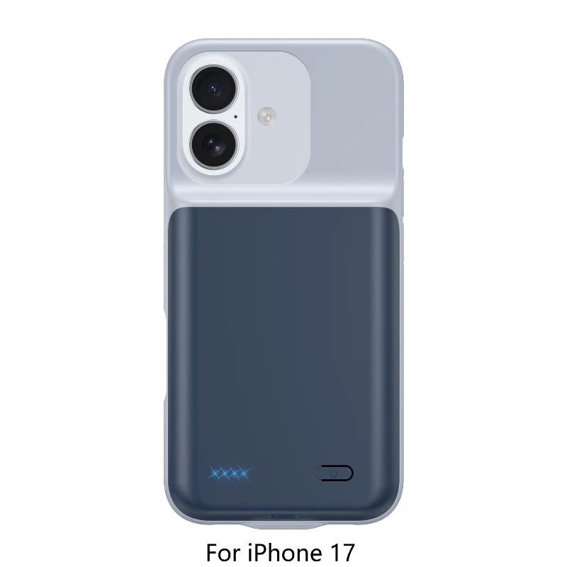 10000mAh Battery Case for Iphone 17 17Air 17Pro 17ProMax Portable Power Bank Charger Cover for IPhone 17/17Air/17Pro /17Pro Max