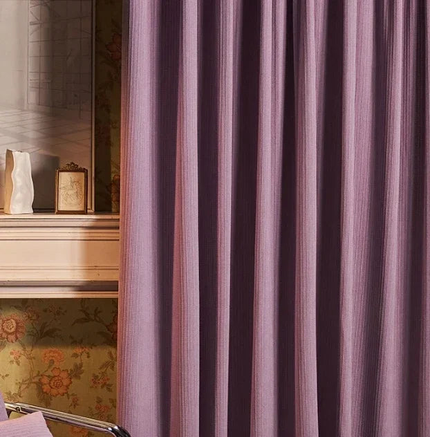European Luxury Curtains For Living Room Rice Velvet Solid Color Blackout Velvet Bedroom Dining Study Hall Decor Custom Size