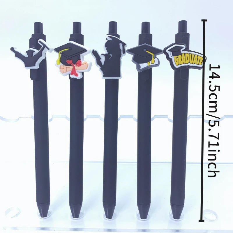 6 happy graduation pens, suitable for graduation party gifts, school office supplies