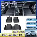 Car Floor Mats For DFSK Landian E5 NEV 2023~2026 5seat 7seat Waterproof Pads Left Hand Driver Foot Covers Floor Auto Accessories