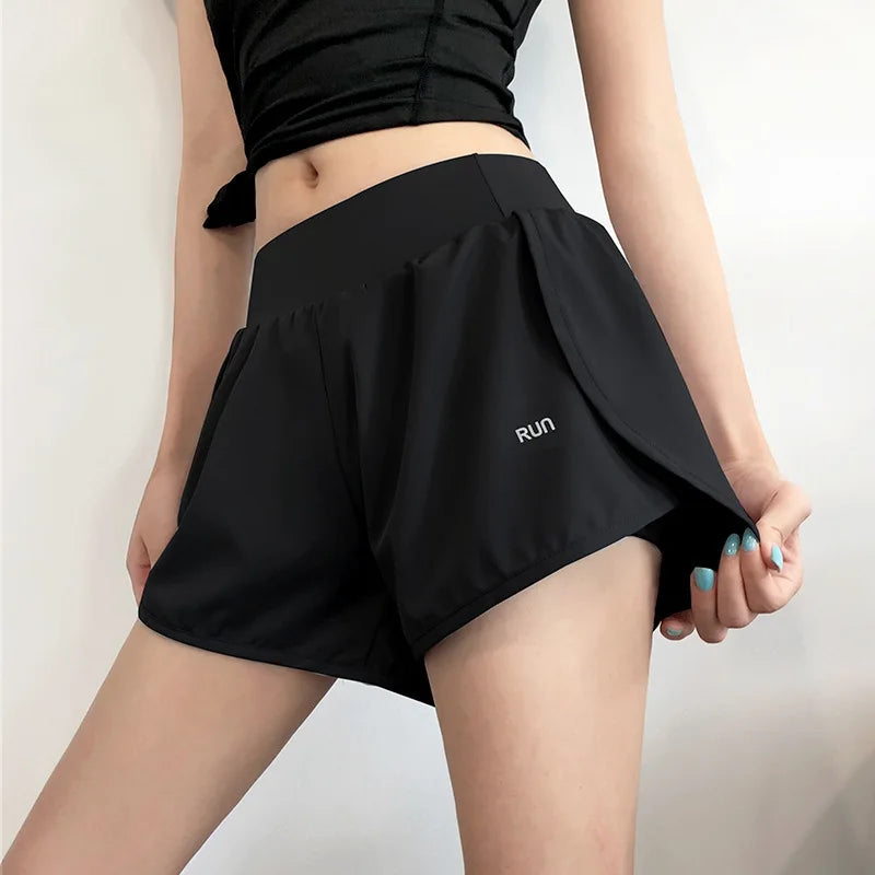Summer Yoga Shorts for Women Fitness Shorts Biker Workout Running Sports Shorts Quick Drying Sportwear With Pocket Breathable