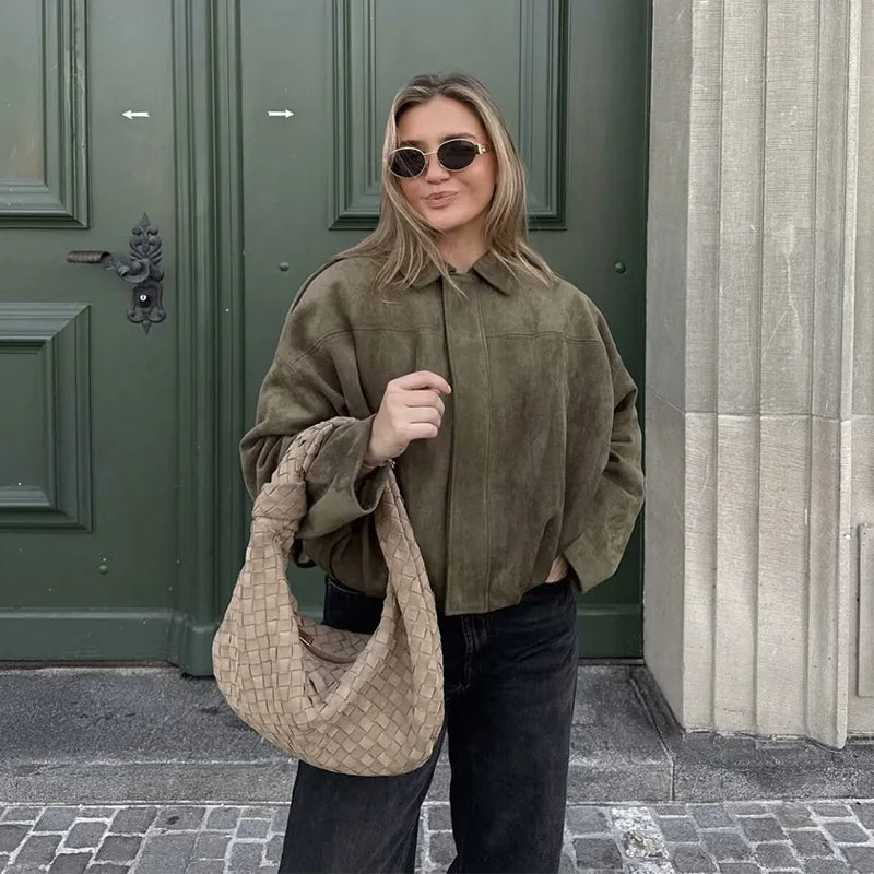 Women's Autumn Jacket Fashion Bomber Jackets Coats Winter Women's Coat Loose Women Jacket Vintage New Outerwear