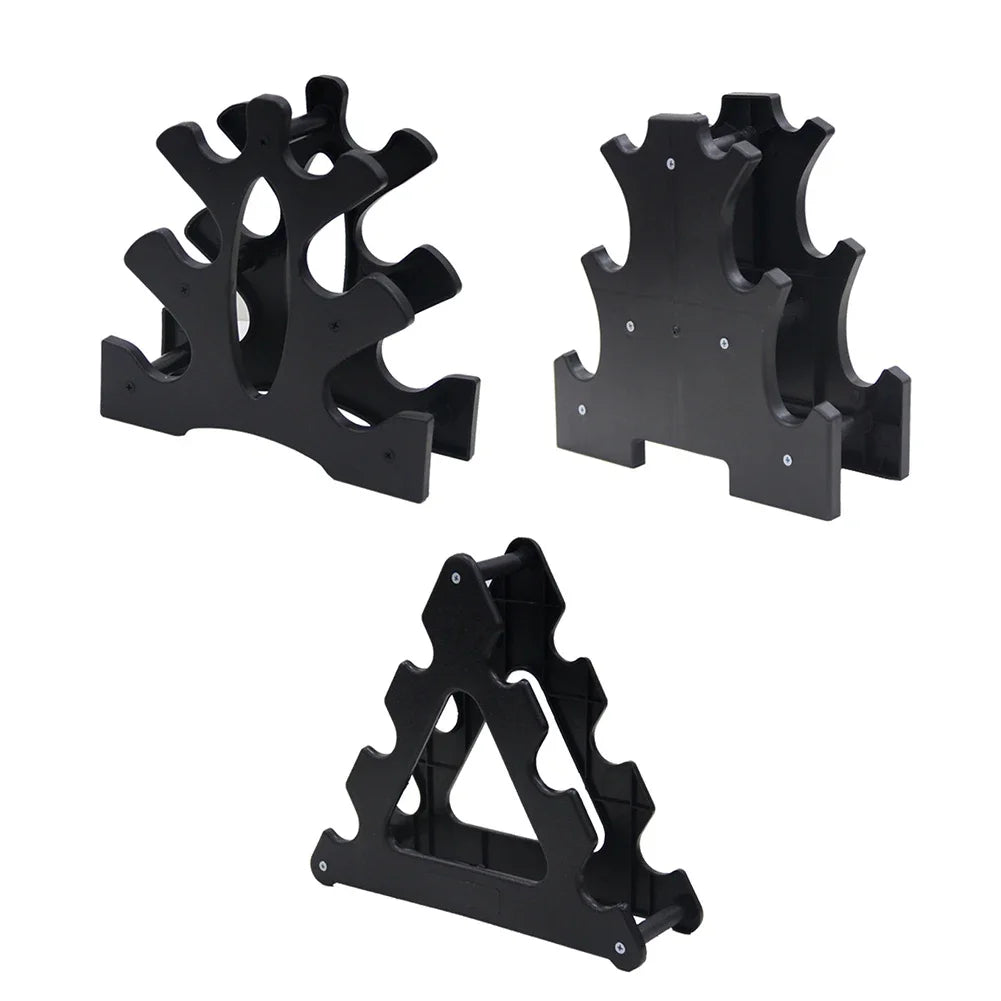 Weight Storage Organizer 3 Tier Dumbbell Rack Stand Only Compact Weight Rack for Dumbbells Small for Home Gym Workout