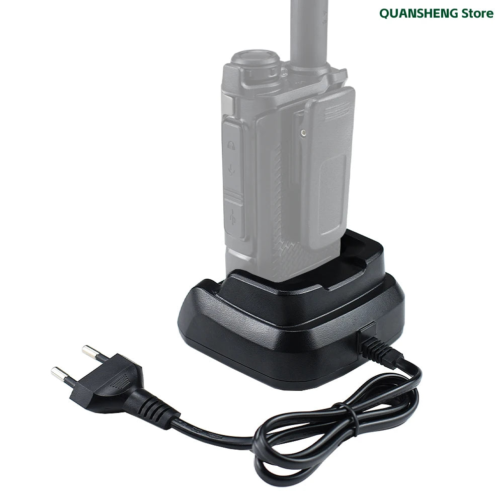 Quansheng Charger Base Original Walkie Talkie Power Adapter UV K5 8 K6 5R Plus C51 BPK5 Battery Desktop Charger Dock Replacement