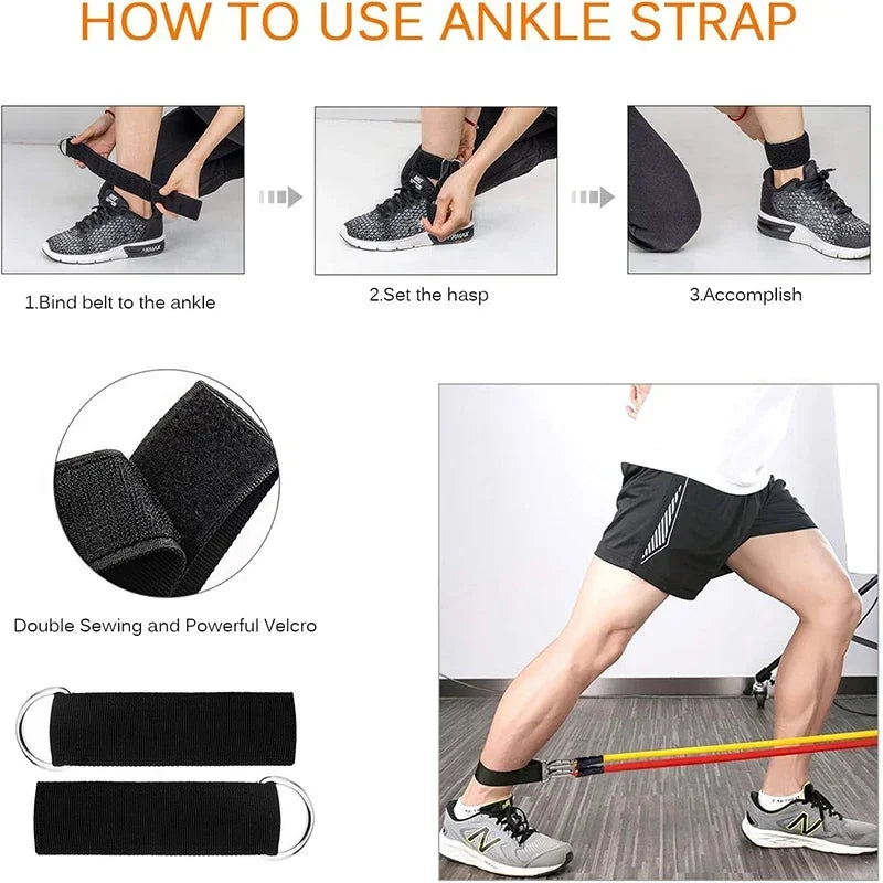 Sport Rubber Band for Fitness Equipment Resistance Bands Elastic Band for Pulling Up Gym Exercise Training Portable Body Sports