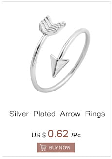 Silver-plated arrow ring with a sleek minimalist design featuring an open band and stylized arrowhead, complementing the gold Angel Number 7 necklace.
