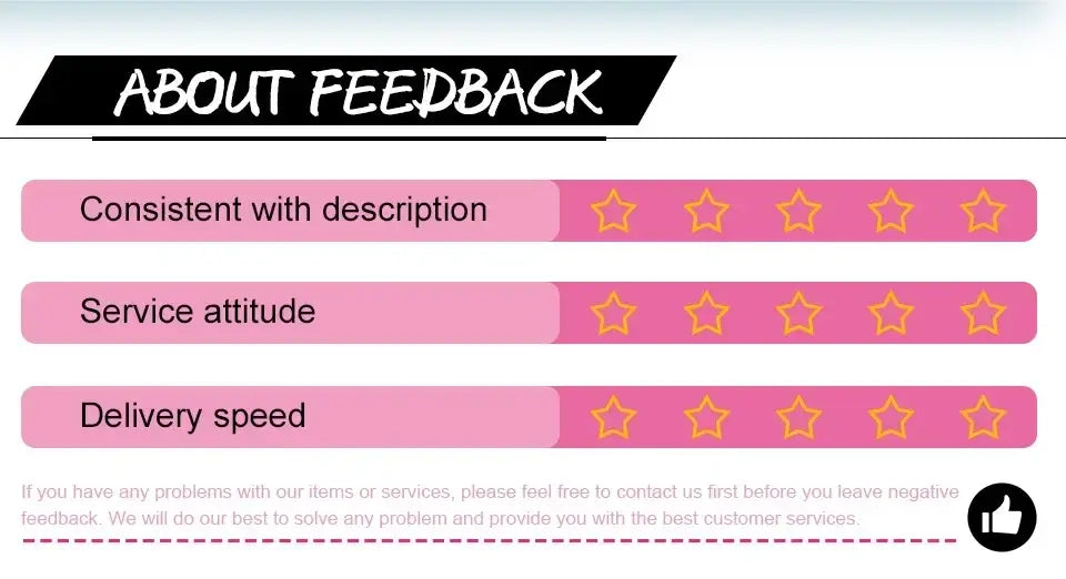 Barras de calificación de comentarios de color rosa con iconos de estrella amarilla que muestran coherencia con la actitud de servicio descrita y la velocidad de entrega para la funda para chaise longue de exterior, impermeable y resistente a la intemperie, producto