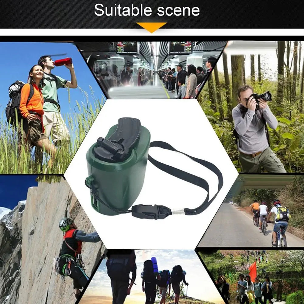 Camping Outdoor Power Bank Phone Charging Manual Charger Power Crank Dynamo Emergency Charger