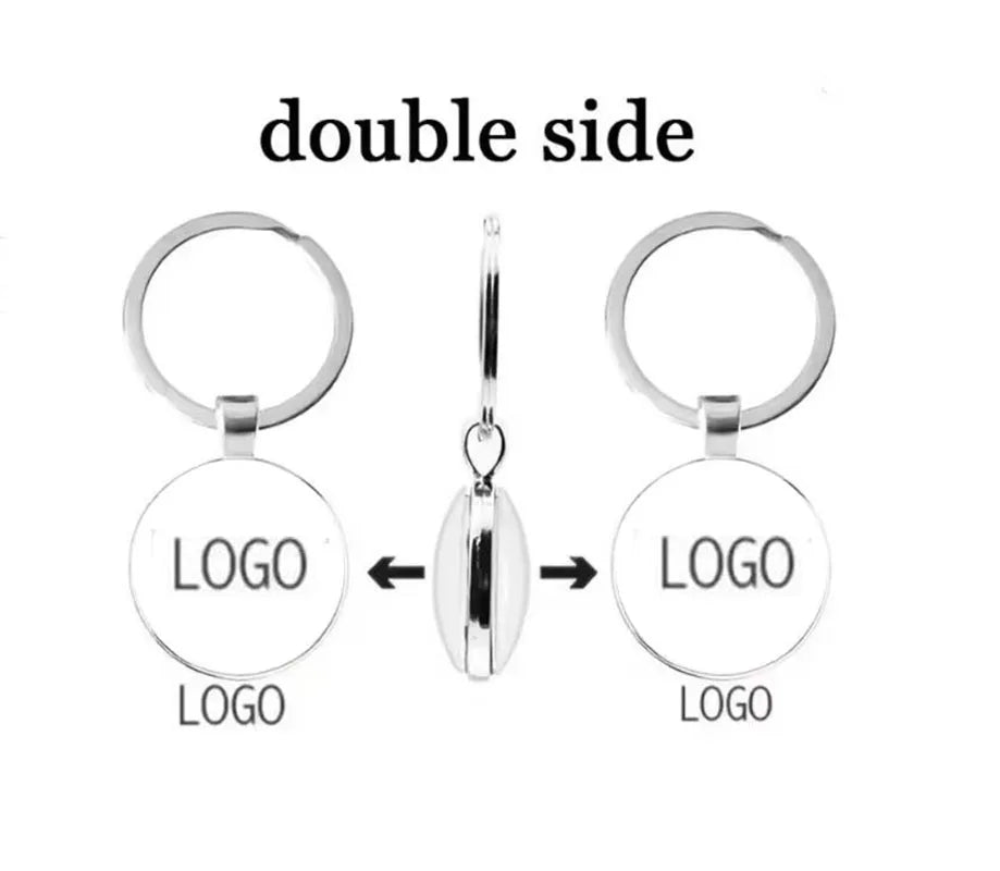 Personalized Logo Keychain Company Logo Customization Black And White Photos Color Photos Private Family Customization