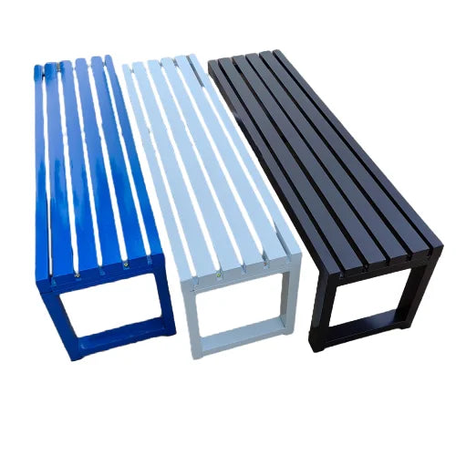 &Traditional Modern Cast Iron Steel Bench Outdoor Use Gym Mall Hospital Patio Courtyard Park Garden Street Public Complex Easy