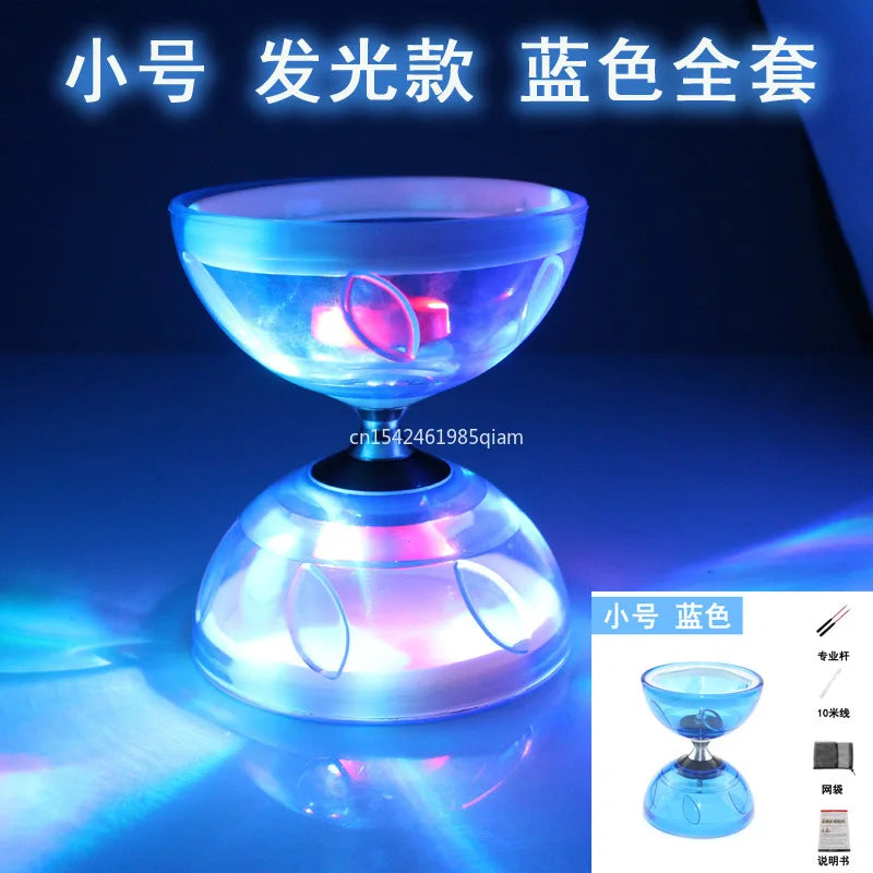 Outdoor Fitness Equipment Portable Diabolo Set Yo-Yo  Suitable For Adults And Children Soft Rubber Diabolo Ringing