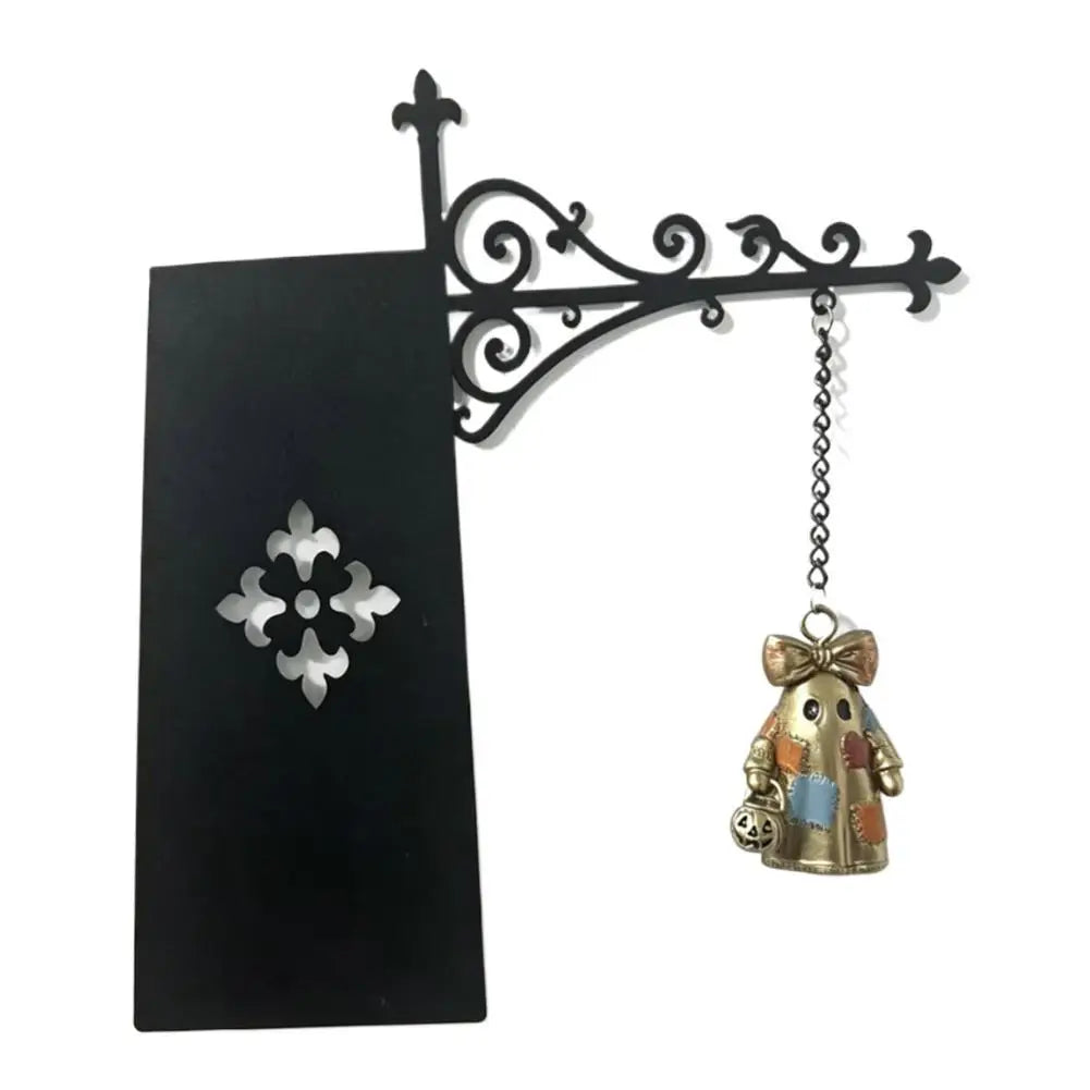 Ghost Bookshelf Lantern Vintage Hanging Mini Library Lamp Scrollwork Bracket Bookend Style Decor Light Warm Ornate Desk Lighting