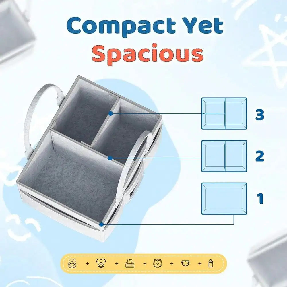 Diaper Caddy Organizer for Baby Essentials, Newborn Essetials Must Haves, Baby Registry Search and Other Baby Stuff
