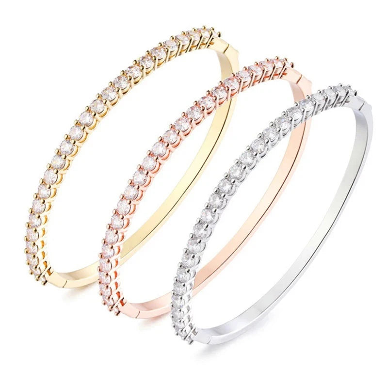 Luxury Gold Plated Bangle Bracelet Jewellery Women Gift Accessories Bracelets Woman