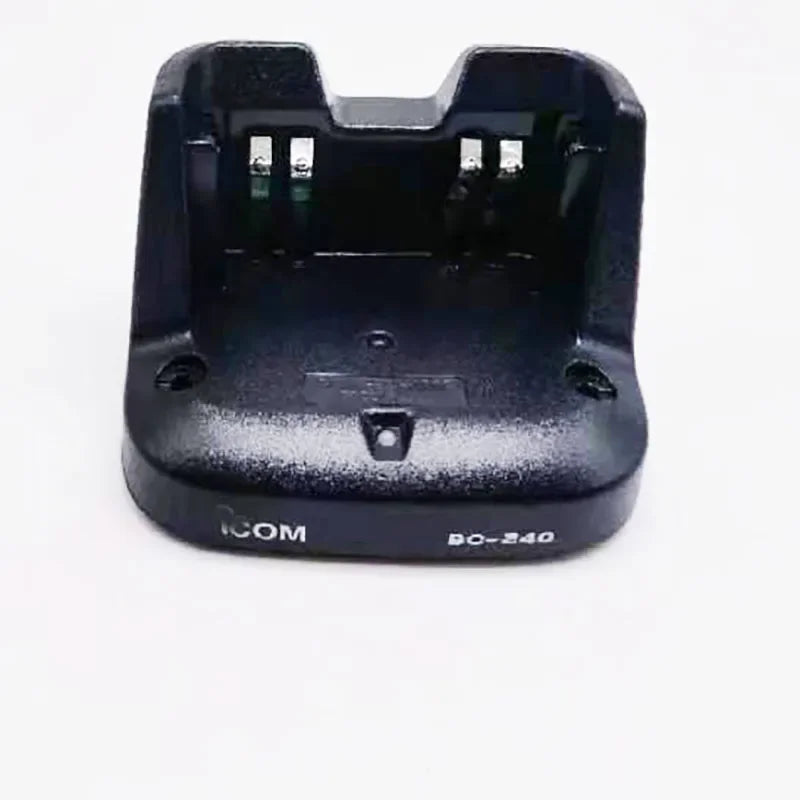 New BC-240 Dock Charger Base & AC Adapter BC240 Desktop Charger for Icom IC-V86 IC-U86 Walkie Talkie for BP-298 Battery Charging