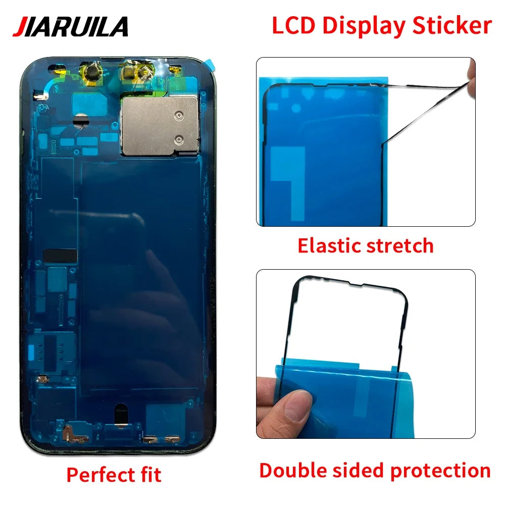 Back Cover Side Waterproof Seal Sticker For Iphone 16 15 14 Pro Max Plus 13 mini Adhesive LCD Screen Frame Seal Tape Repair