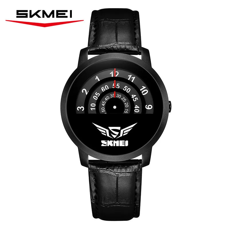 SKMEI 2677 Luxury Brand Fashion Wristwatches Male Clock Relogio Masculino Men's Quartz Watch Waterproof Steel /Leather Watches